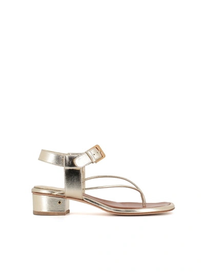 Laurence Dacade Bosphore Metallic Leather Sandals In Gold