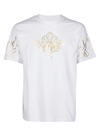 Shop Ihs White Cotton T-shirt