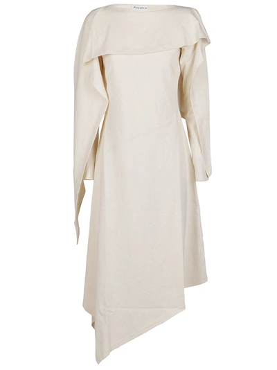 Shop Jw Anderson Off White Cotton Dress