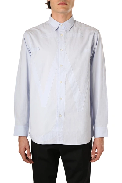 Shop Jw Anderson Shirt With Front Print In Blu