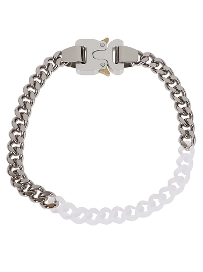 Shop Alyx Silver-tone And Clear Chain Necklace In Silver/transparent