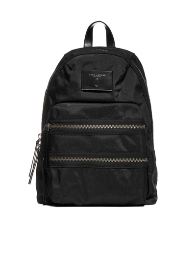 Shop Marc Jacobs Logo Nylon Backpack In Black