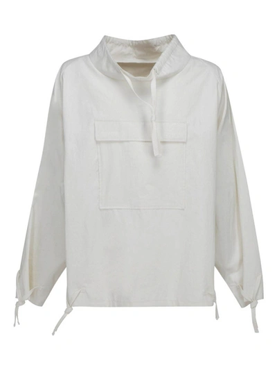 Shop Maison Margiela Hooded Jacket In White