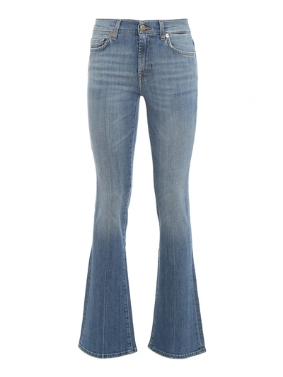 Shop 7 For All Mankind Bootcut Yr2000 Lg Jeans In Light Blue