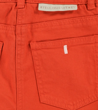 Shop Stella Mccartney Denim Shorts In Red