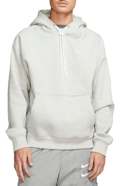 Shop Nike Hooded Sweatshirt In Grey Heather