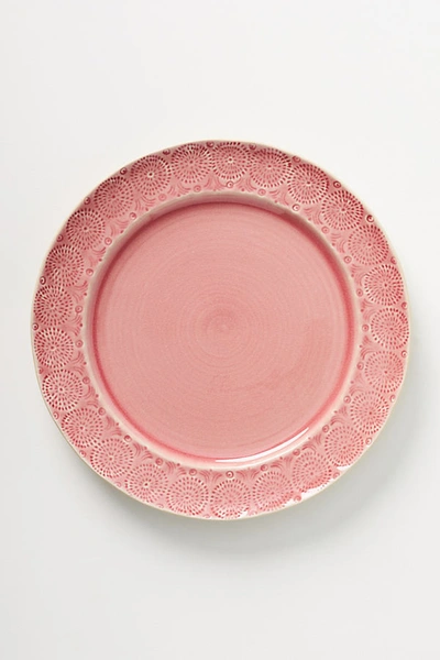 Shop Anthropologie Old Havana Dinner Plates, Set Of 4 By  In Pink Size S/4 Dinner