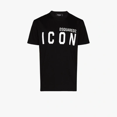 Shop Dsquared2 T-shirt Mit Logo-print In Black