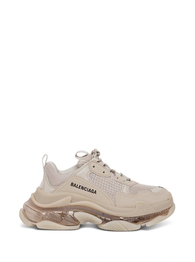 Balenciaga Sole Mesh Double Pull Reinforced Sneakers In Neutral