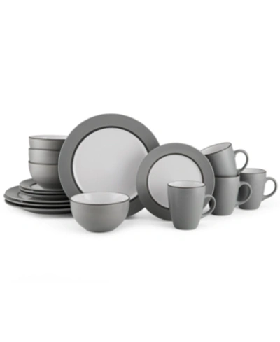 Pfaltzgraff 16-pc. Grayson Dinnerware Set In Black Grou