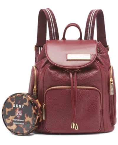 Shop Dkny Closeout!  Rapture Backpack In Wine