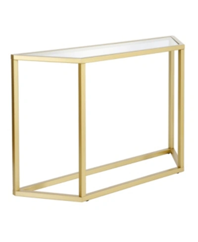 Shop Hudson & Canal Levi Console Table In Gold-tone
