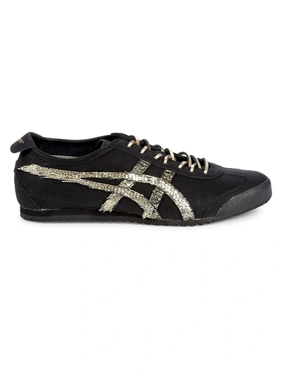 Shop Onitsuka Tiger Unisex Mexico 66 Sneakers In Black Gold