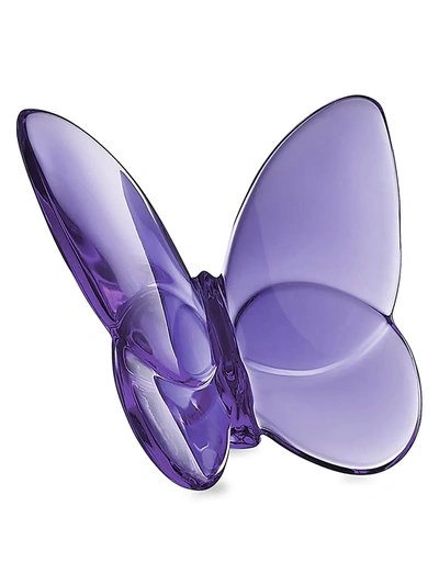Shop Baccarat Papillon Lucky Crystal Butterfly In Purple