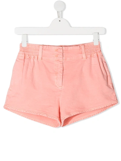 Shop Stella Mccartney Teen Denim Shorts In Pink