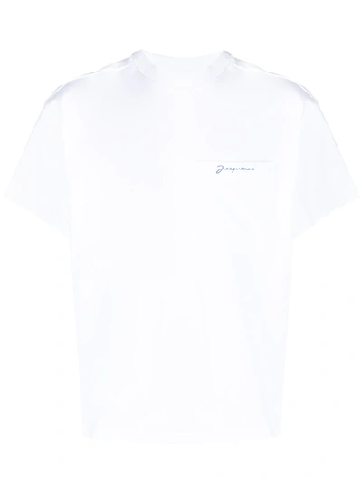 Shop Jacquemus Le T-shirt Citrons In White