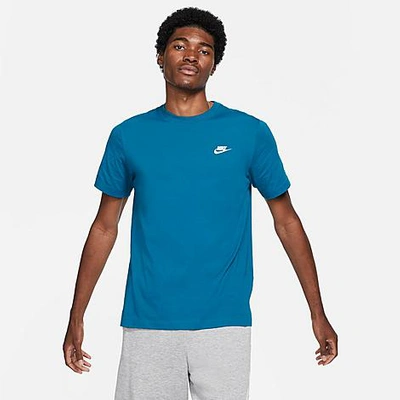 Shop Nike Sportswear Club T-shirt In Green Abyss