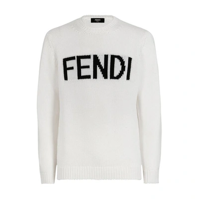Shop Fendi Jumper In Blanc