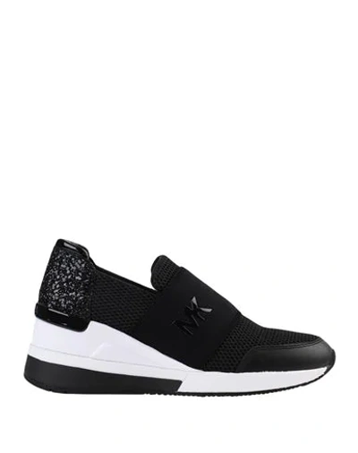 Shop Michael Michael Kors Sneakers In Black