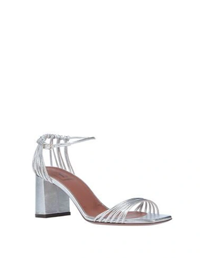 Shop L'autre Chose L' Autre Chose Woman Sandals Silver Size 5.5 Soft Leather