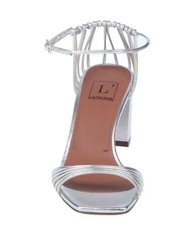 Shop L'autre Chose L' Autre Chose Woman Sandals Silver Size 5.5 Soft Leather