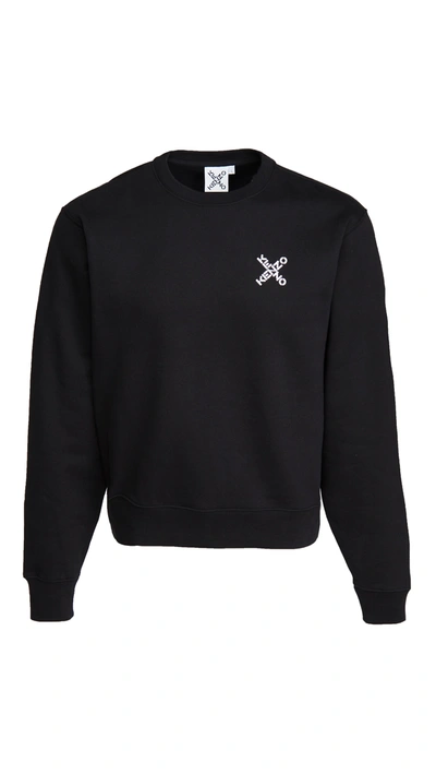 Shop Kenzo Sport Classic Sweatshirt In Black