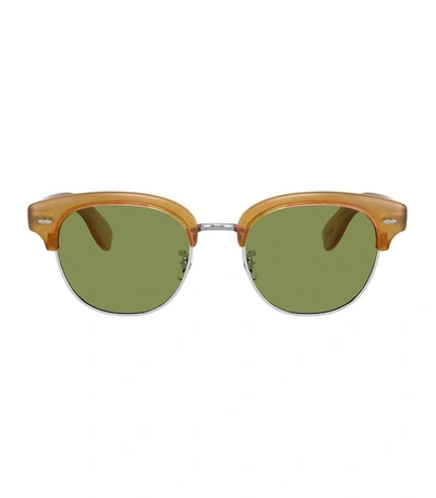 Shop Oliver Peoples Green Polarized Cary Grant 2 Sunglasses
