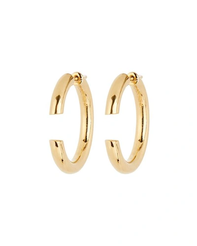 Shop Maria Black Disrupted 22 Hoop Earrings In Gold