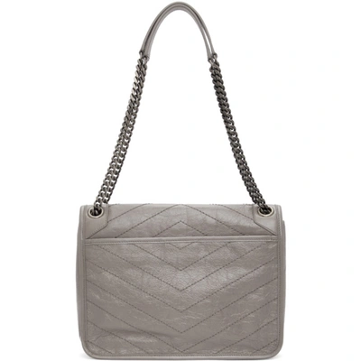 Shop Saint Laurent Grey Medium Niki Bag In 1202 Fog