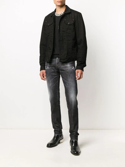 Shop Dsquared2 Denim Jeans In Black