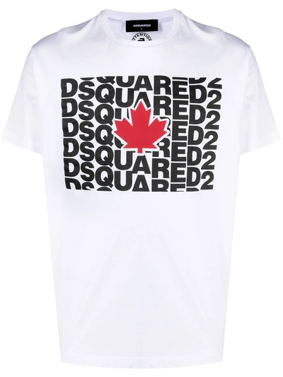 Shop Dsquared2 T-shirt In White