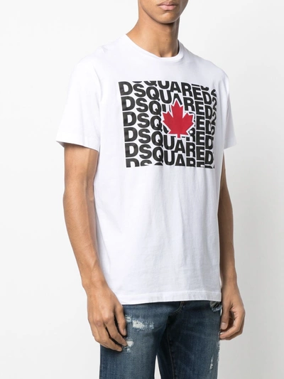 Shop Dsquared2 T-shirt In White