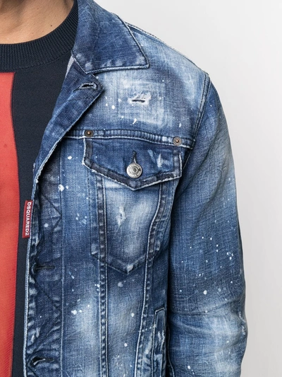 Shop Dsquared2 Jacket In Blue