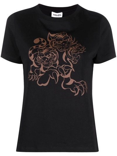Shop Kenzo Cotton T-shirt In Black