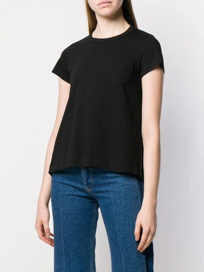 Shop Sacai Cotton T-shirt In Black