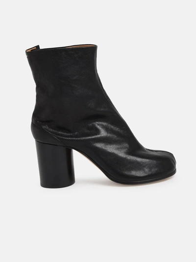 Maison Margiela Tabi Ankle Boots With Unique Tabi Toe Design And Block Heel In Black