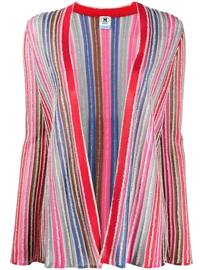 Shop M Missoni Striped Cardigan In Multicolor