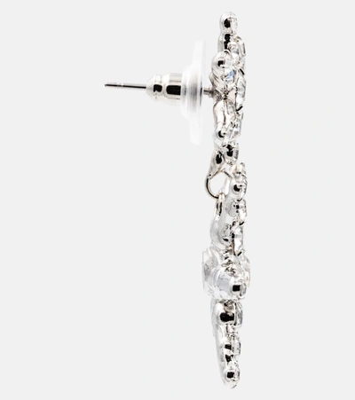 Shop Jennifer Behr Pluto Crystal-embellished Earrings In Silver