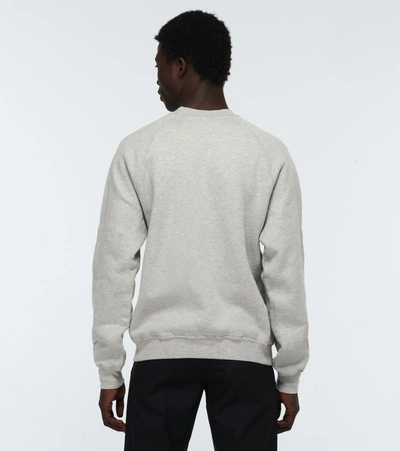 Shop Les Tien Classic Cotton Raglan Sweatshirt In Grey