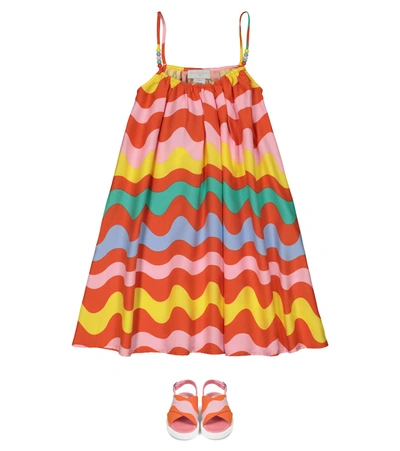 Shop Stella Mccartney Striped Dress In Multicoloured
