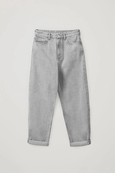 Shop Cos Tapered Ankle-length Jeans In Grey