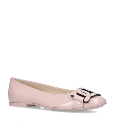 Shop Tod's Patent Leather Flats
