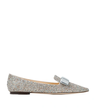 Shop Jimmy Choo Gala Glitter Flats