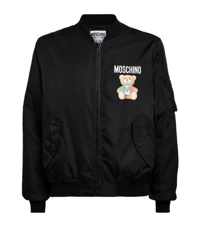 Shop Moschino Teddy Bear Bomber Jacket