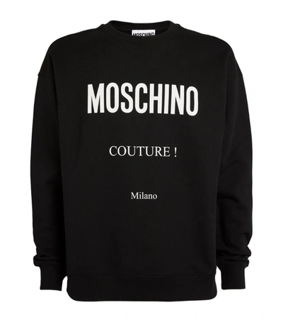 Shop Moschino Cotton Couture Logo Sweatshirt