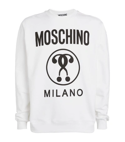 Shop Moschino Cotton Tonal Logo Sweatshirt