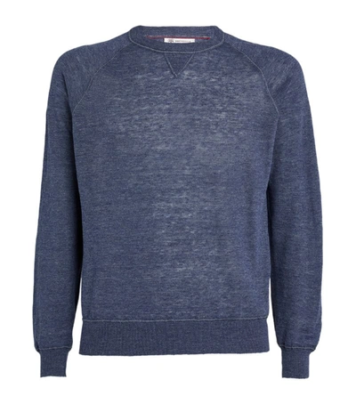 Shop Brunello Cucinelli Linen-cotton Sweater