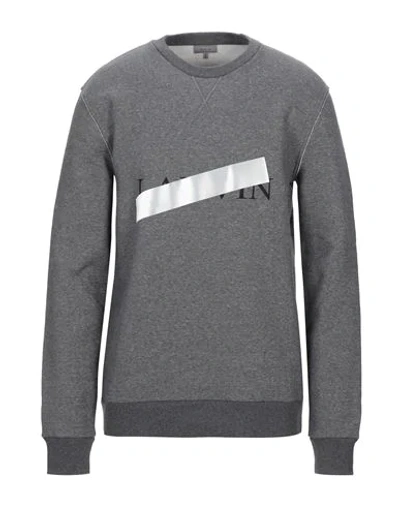 Shop Lanvin Sweatshirts In Grey