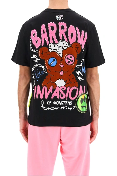 Shop Barrow Invasion Print T-shirt In Nero