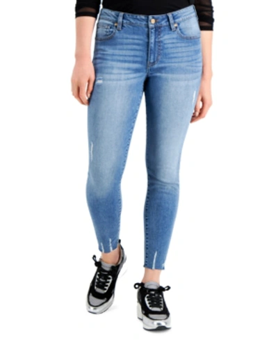 Shop Kendall + Kylie Juniors' High-rise Skinny Ankle Jeans In Catch